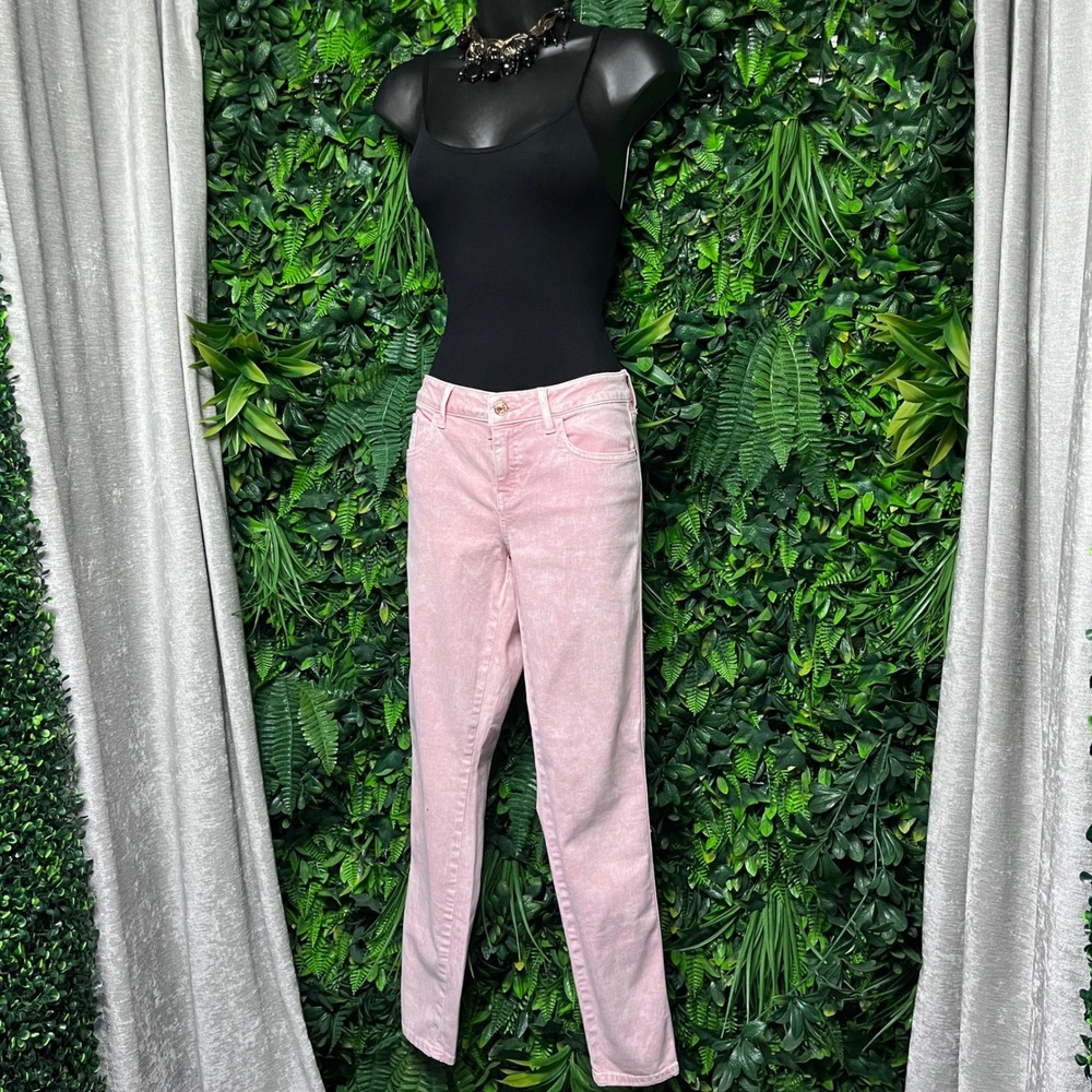 Guess‎ Jeans Size 29 Pink Power Stretch Skinny Pants Acid Wash Mid Rise 3605